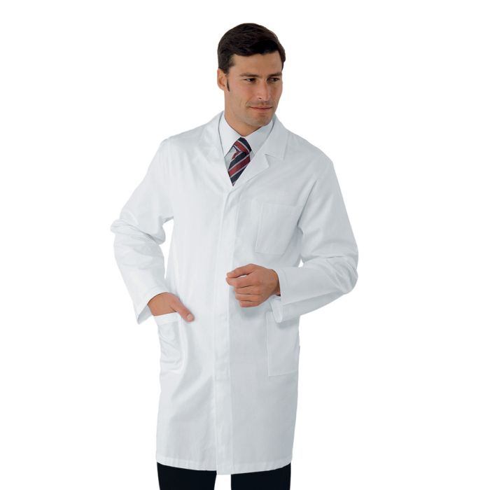 Camice medico uomo senza elastico ai polsi