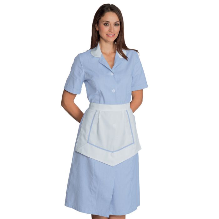 Camice donna Lipari con grembiulino mezza manica