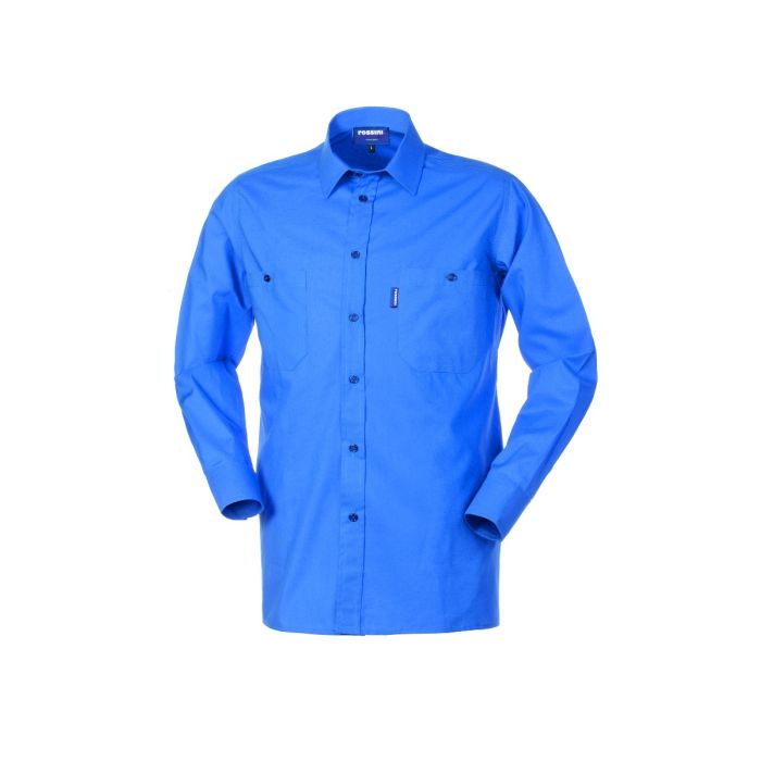 Camicia in tela azzurra Blues