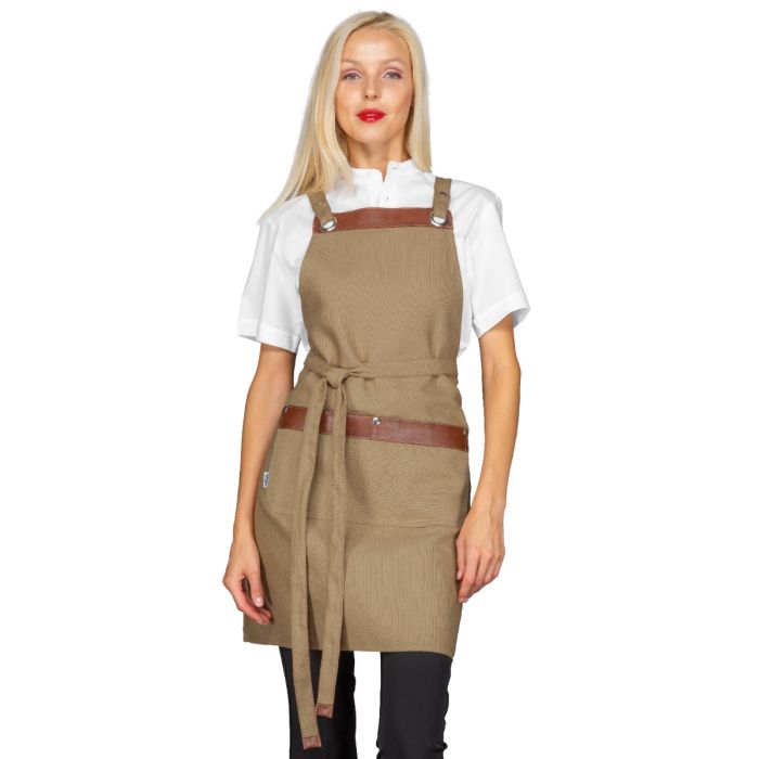 Grembiule unisex Milford con inserti in ecopelle