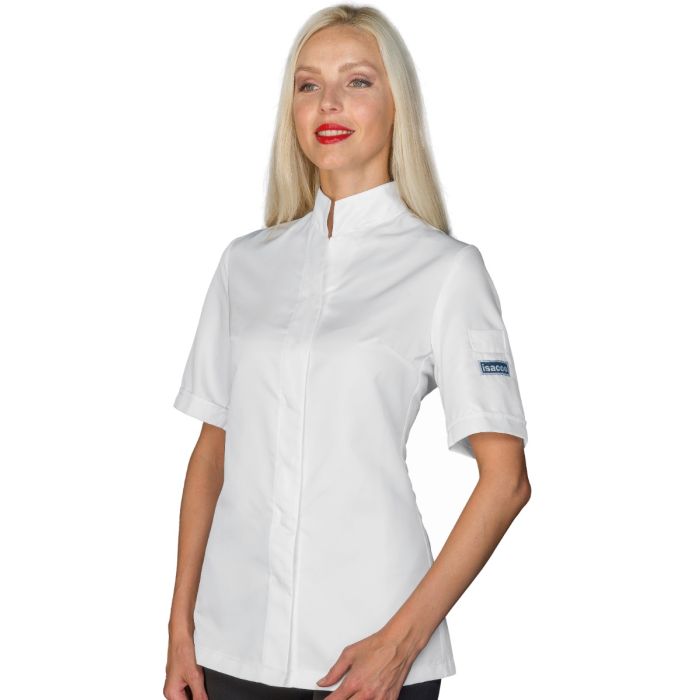 Giacca cuoco donna Boston antimacchia mezza manica
