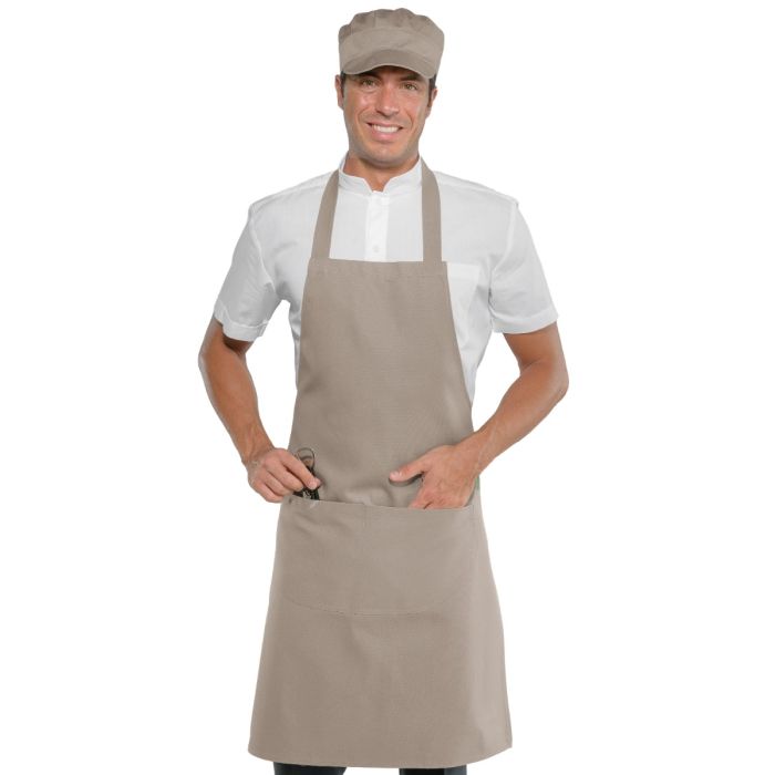 Grembiule con pettorina tinta unita