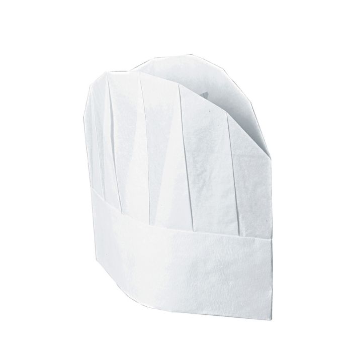 Confez. cappello cuoco tnt cm 23 (10pz)