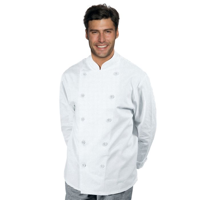 Giacca cuoco bottoni fissi