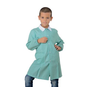 Grembiulino Pollicino quadretto unisex