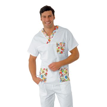 Casacca collo a v unisex Smile