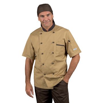 Giacca cuoco bicolore mezza manica