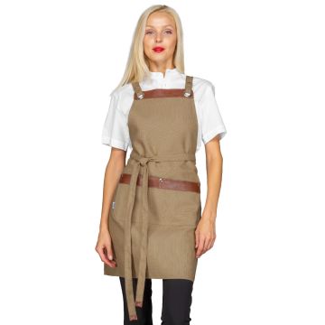 Grembiule unisex Milford con inserti in ecopelle