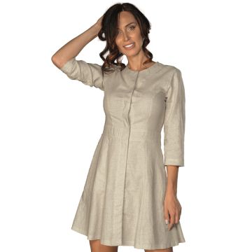 Abitino donna Salonicco manica 3/4 in lino