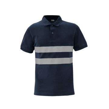 Polo Borris con strisce rifrangenti