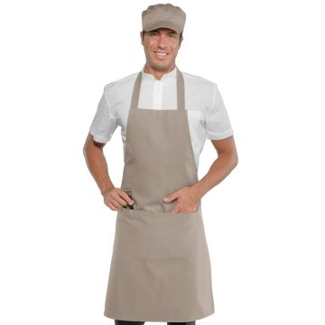 Grembiule con pettorina tinta unita