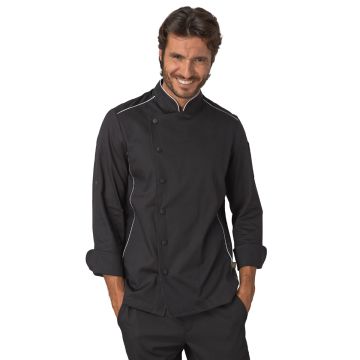 Giacca cuoco uomo Alex nero XL